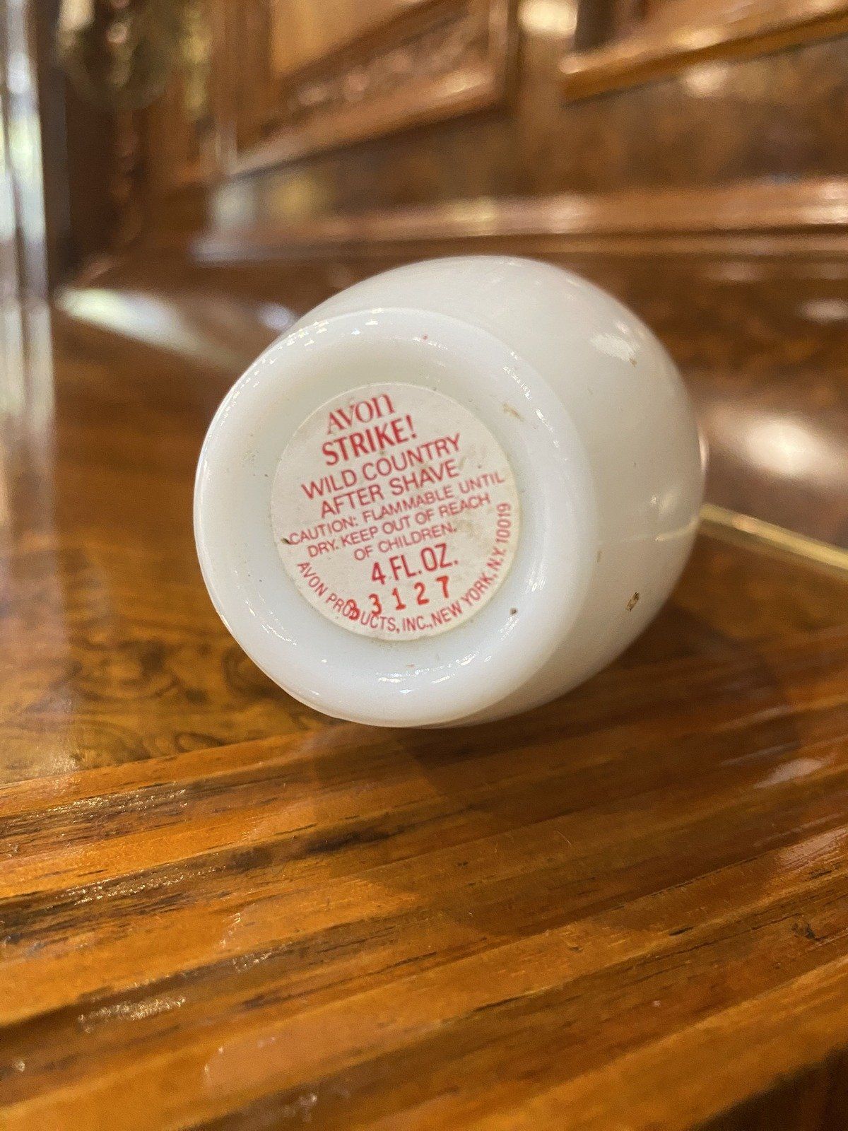 Vintage Glass Avon Bowling Pin Collectible Glass Bottle 2