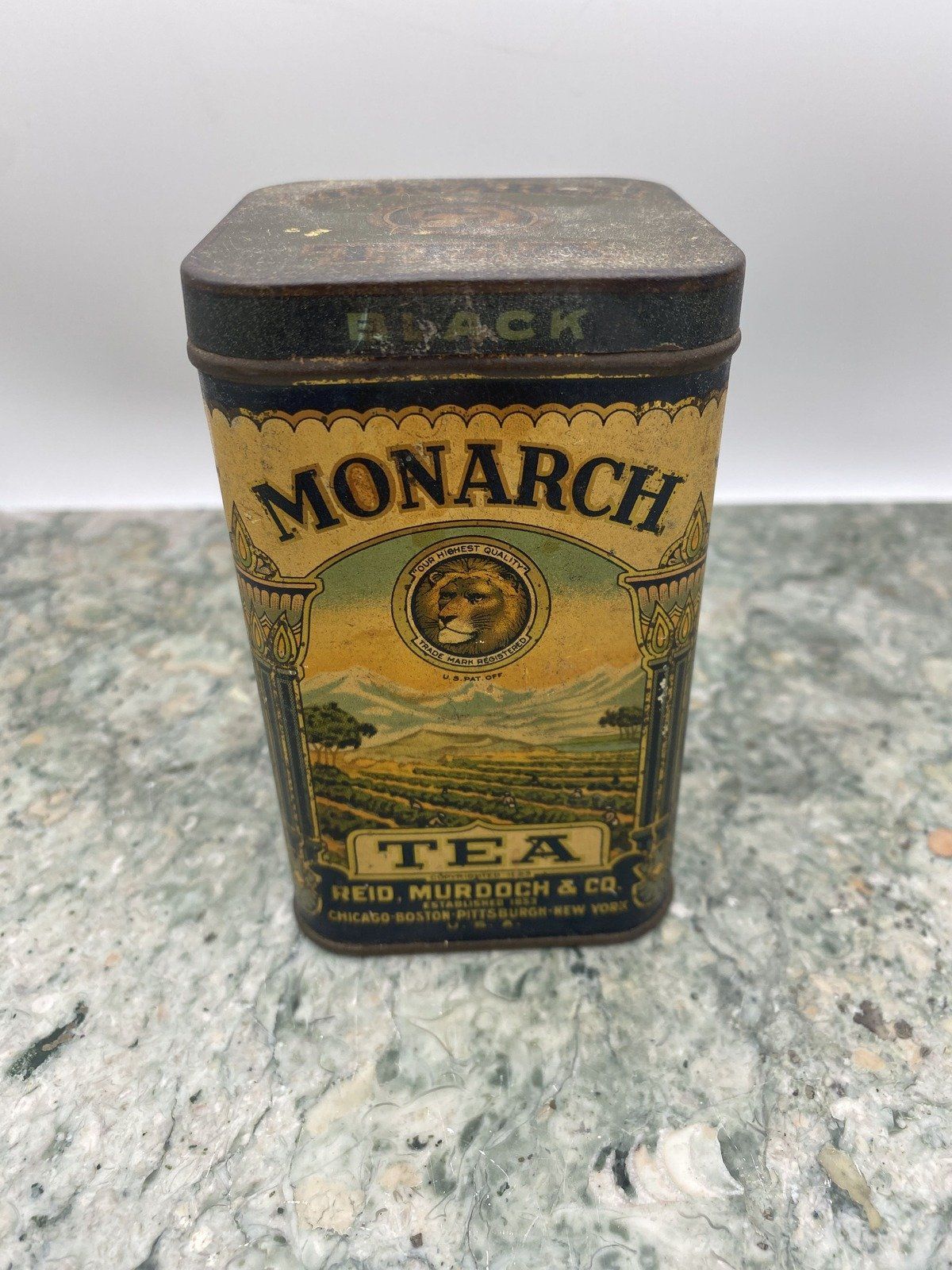 Vintage Monarch Tea Tin Advertisement Tin #506 3