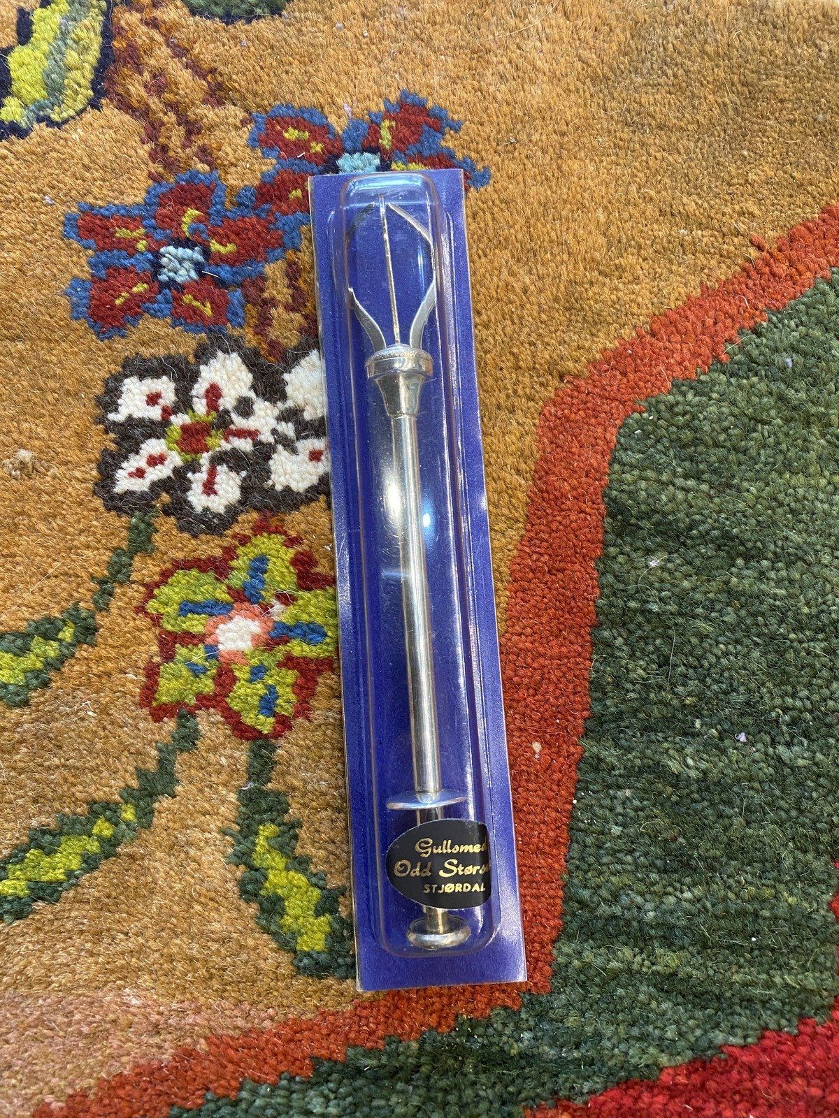 Vintage Swedish Silver Plated Ice Grabber Tongs 3