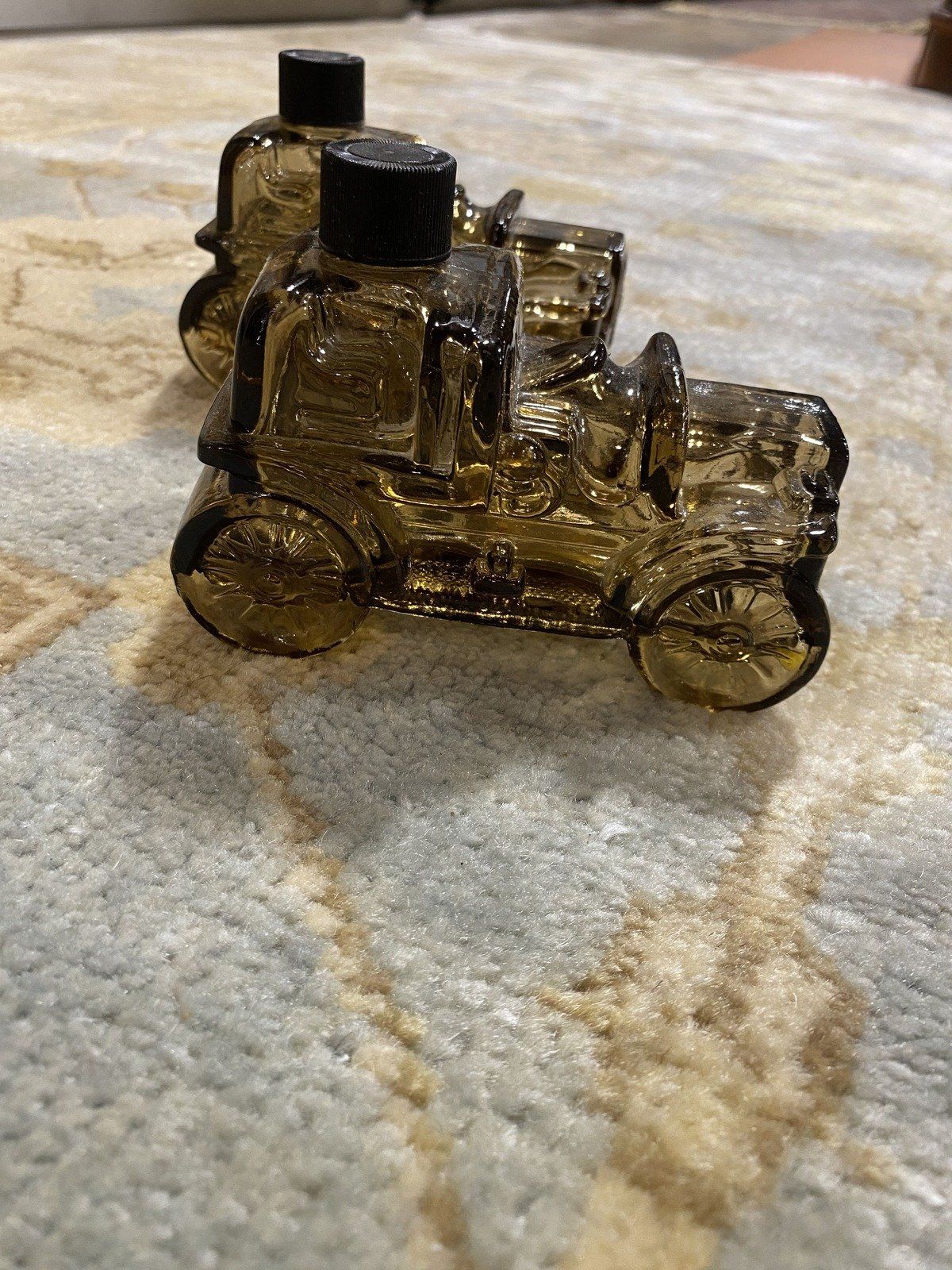 Vintage Brown Apothecary Glass Avon Roadster Collectible Bottle 2