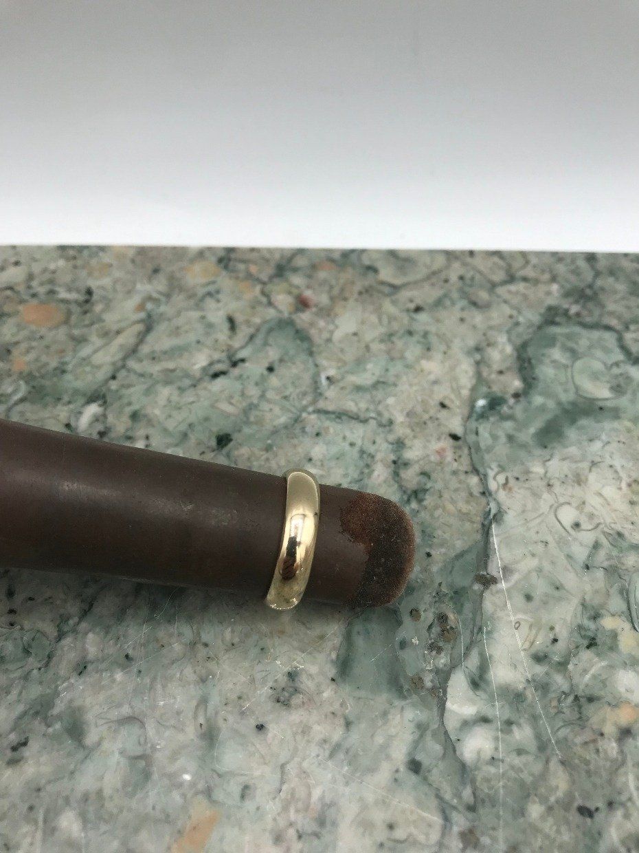 14k Weighty Gold Women's Ring Band Sz: 5 3