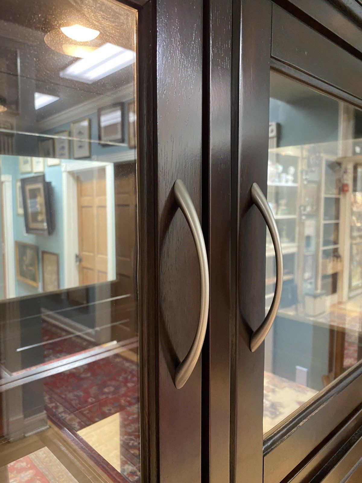 Modern Cherry Display Cabinet #821 2