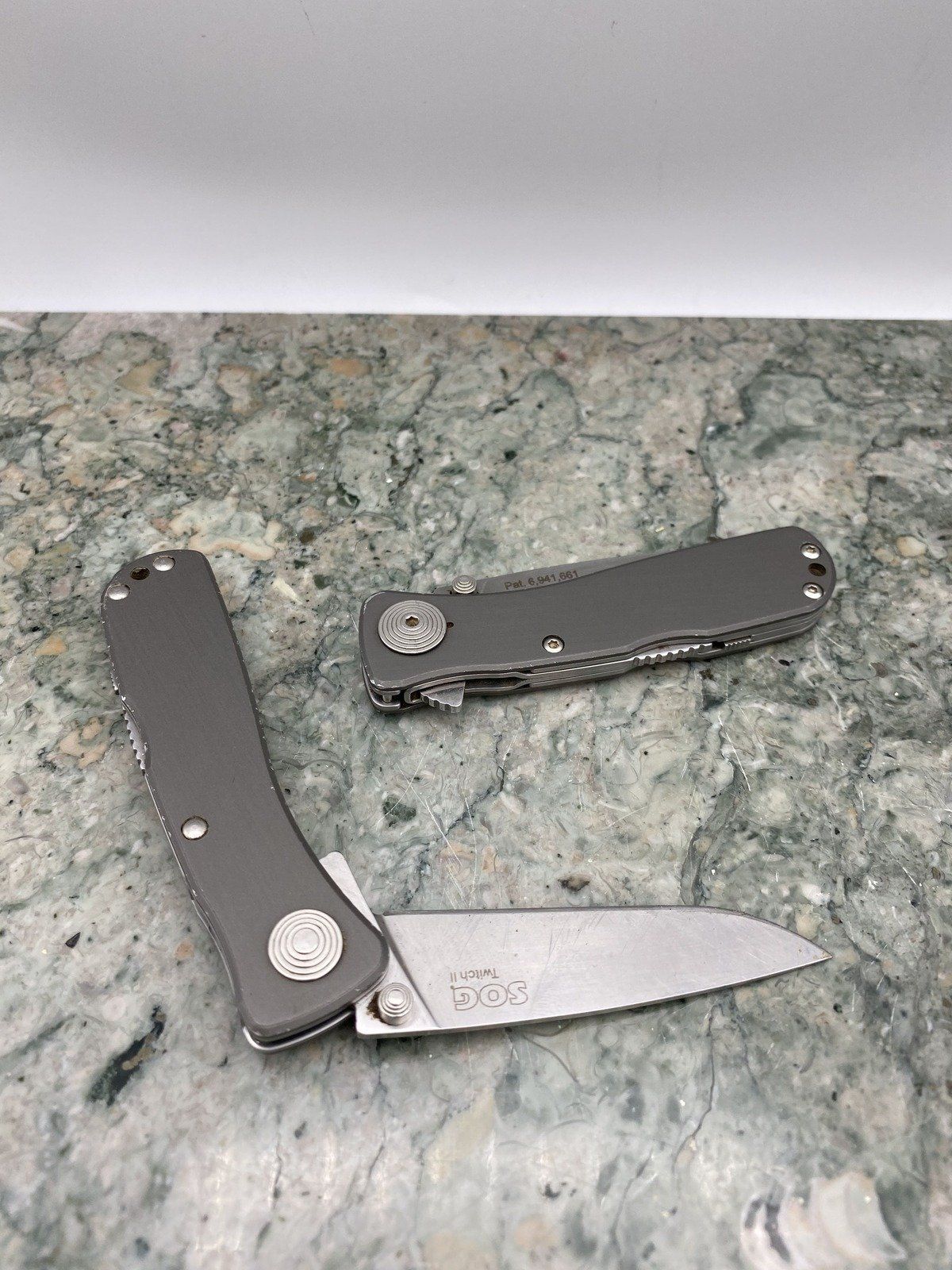SOG Grey Twitch II Knife