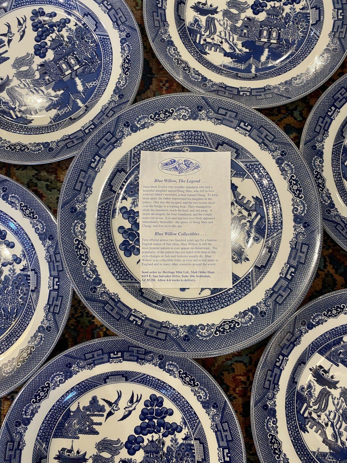 Johnson Bros Blue Willow Dinner Plate 11 (SOLD INDIVIDUALLY) #477 5