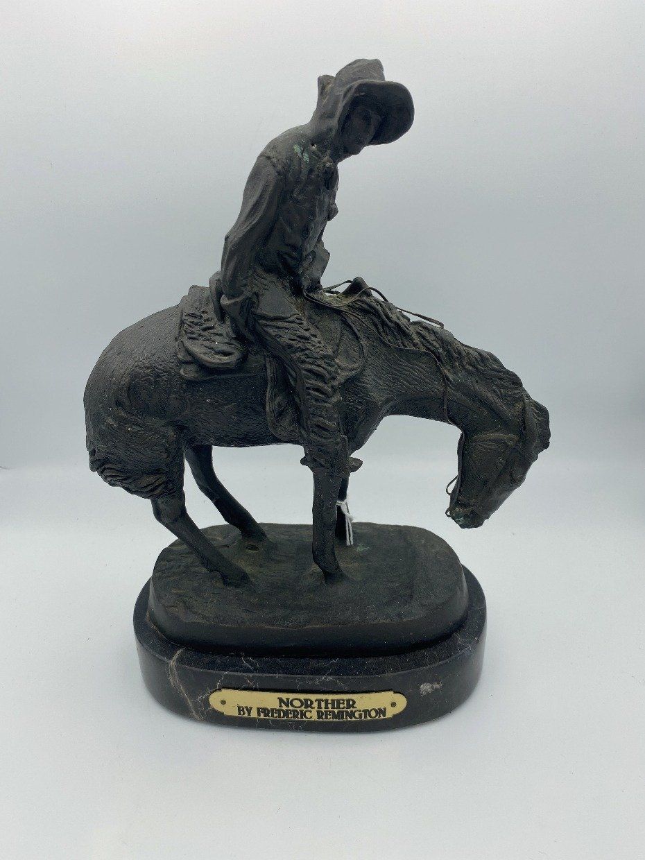 Fredrick Remington Bronze Statute Norther
