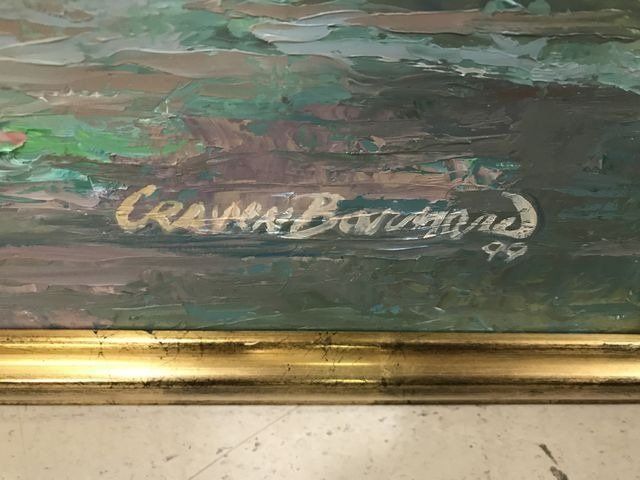 Large Oil Painting Landscape by Cristen Craven Barnard 2