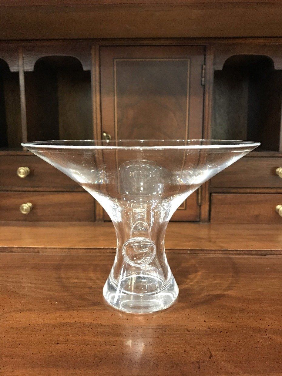 Steuben Crystal Footed Crystal Compote/Bowl 2