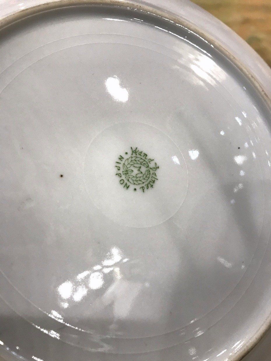 Set of 5 C.1900 Nippon Hand Painted Morimura Gilt Fish Plates 4