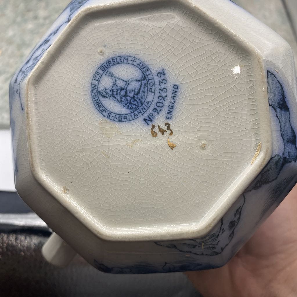 S. Johnson Burslem England Pitcher 411 2