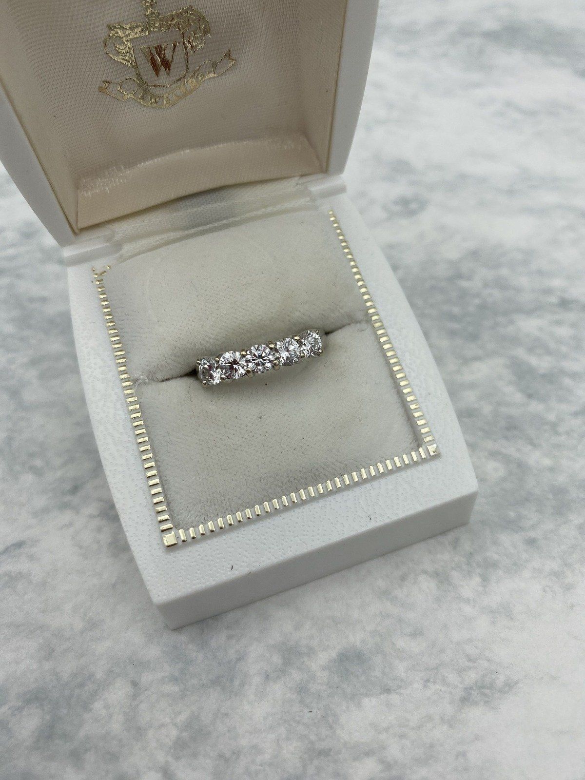 18k White Gold 1ctw Pave Set Ladies Diamond Ring Band 4