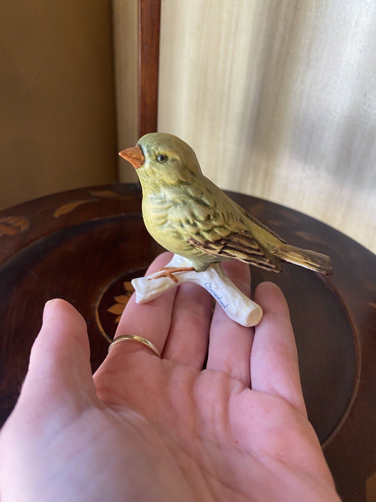 Vintage W. German Goebel Hummel Finch Figurine No. 38026 3