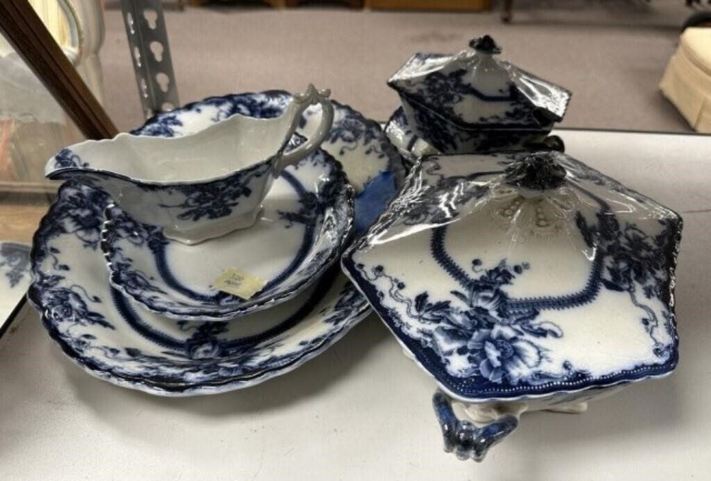 3pc Set of Tedworth Semi Porcelain W. Adams England Set Tureens 320