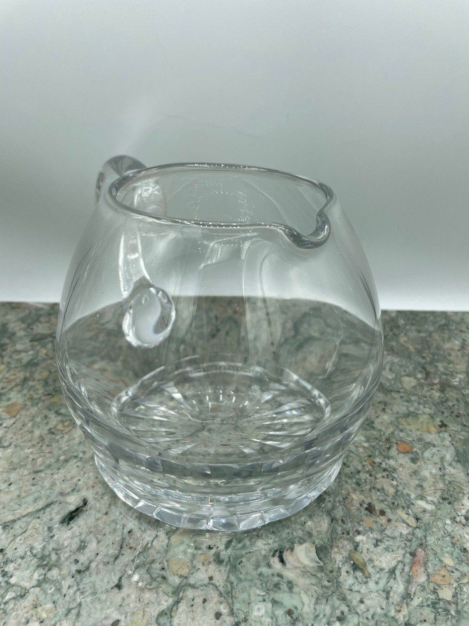 Sleek Solid Crystal Baccarat Squat Pitcher 2