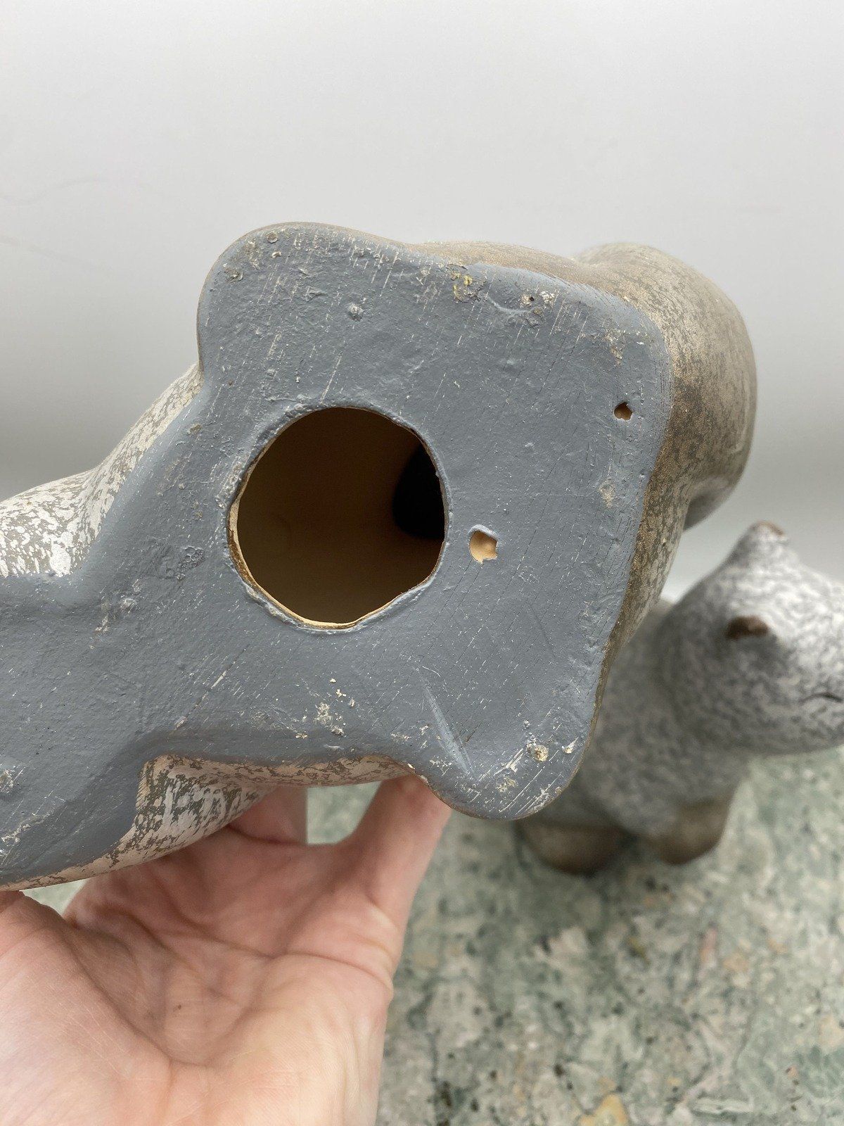 Pair of Mercury Glass Glazed Pottery Squirrels 3