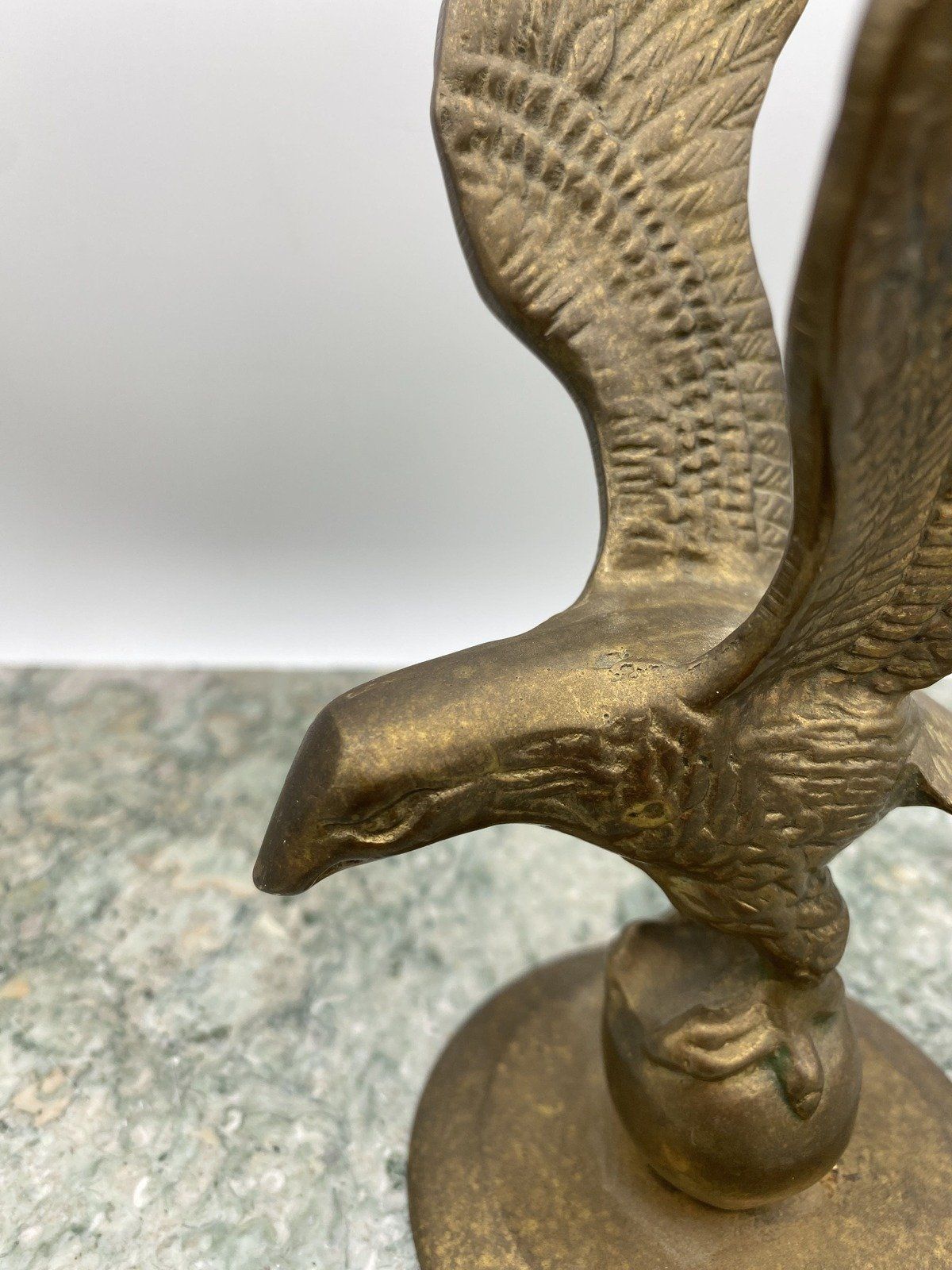 Brass Open Winged Eagle Sculptural Decor 4