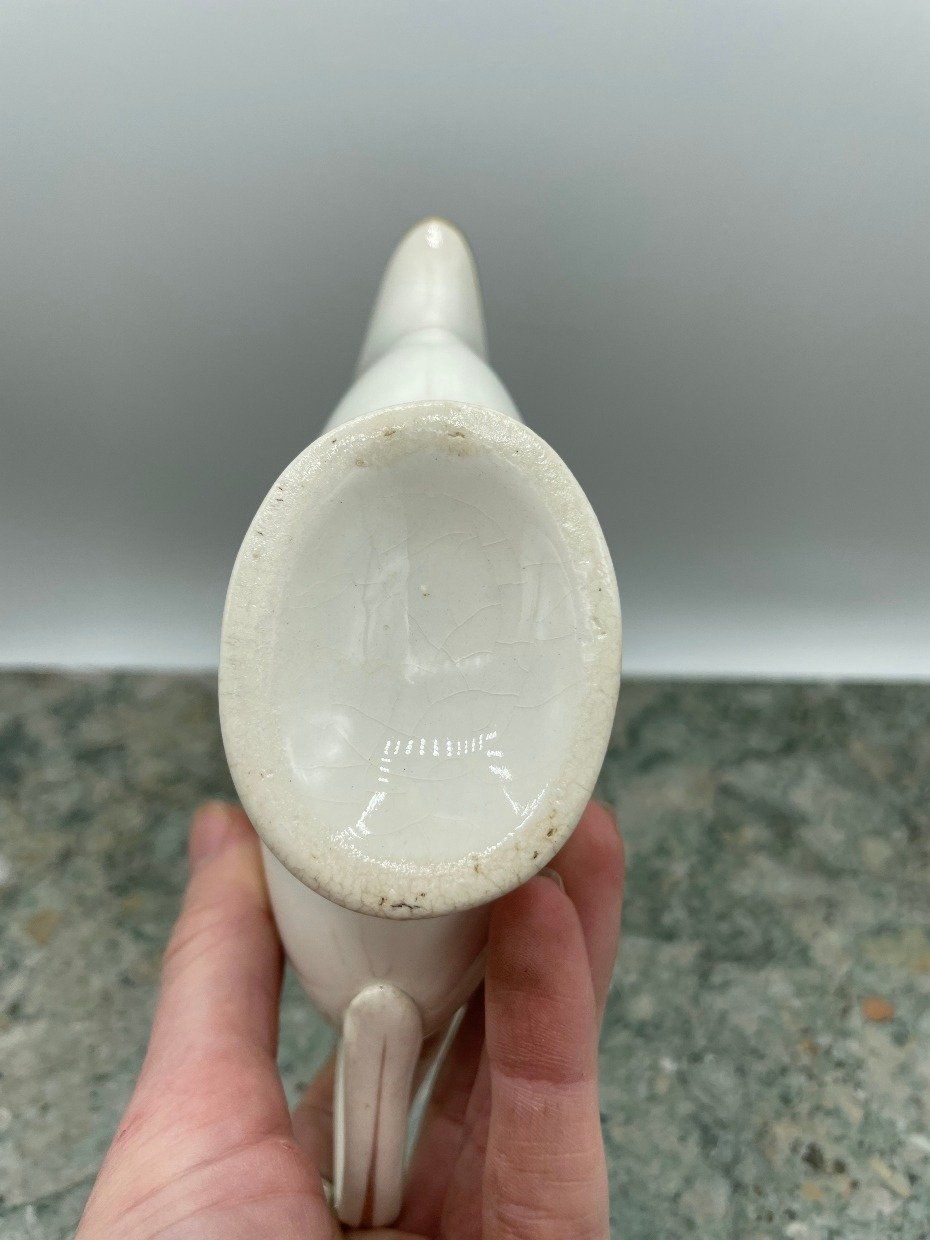 Antique Slender Bone China + Gilt Rim Creamer 4