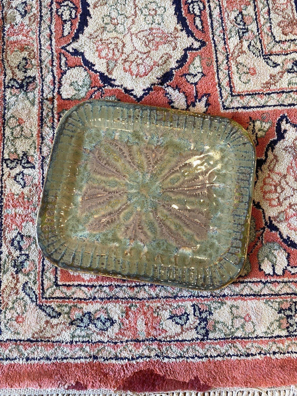 Vintage Rectangular 10 Good Earth Pottery Meat Serving Plate 8