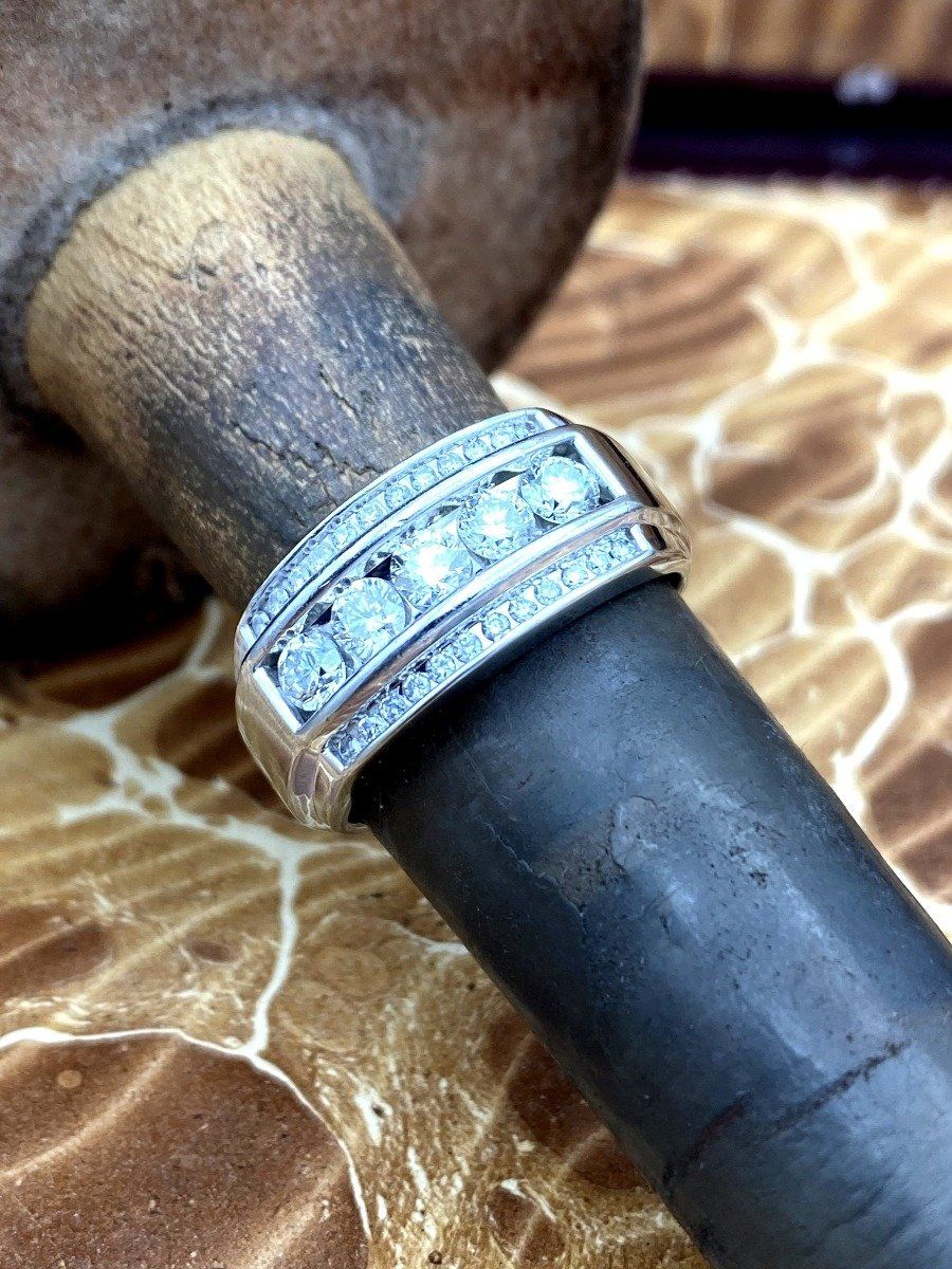 10k Gold Mens Diamond Ring Sz. 11 4