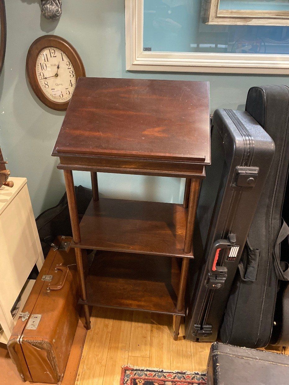 Regal Stained Wood Flip Top Lecture Stand