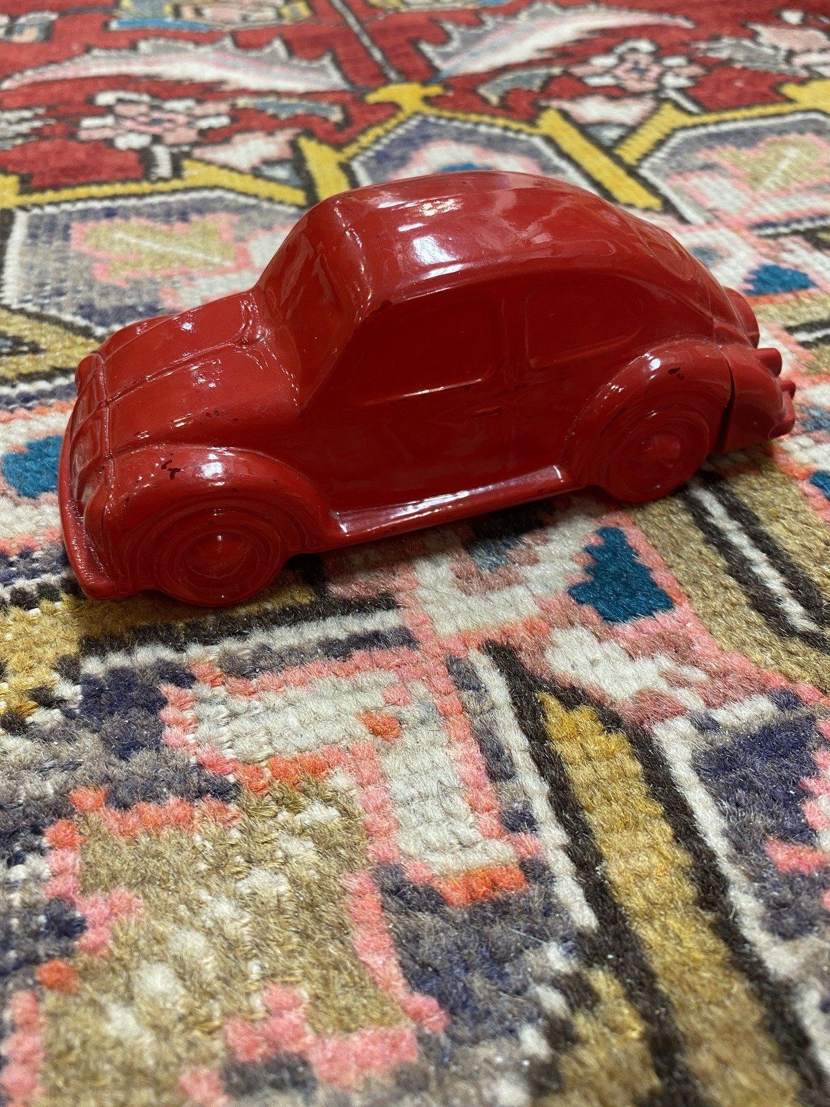 Vintage Red Volkswagon Avon Beetle Bug Collectible Bottle 2
