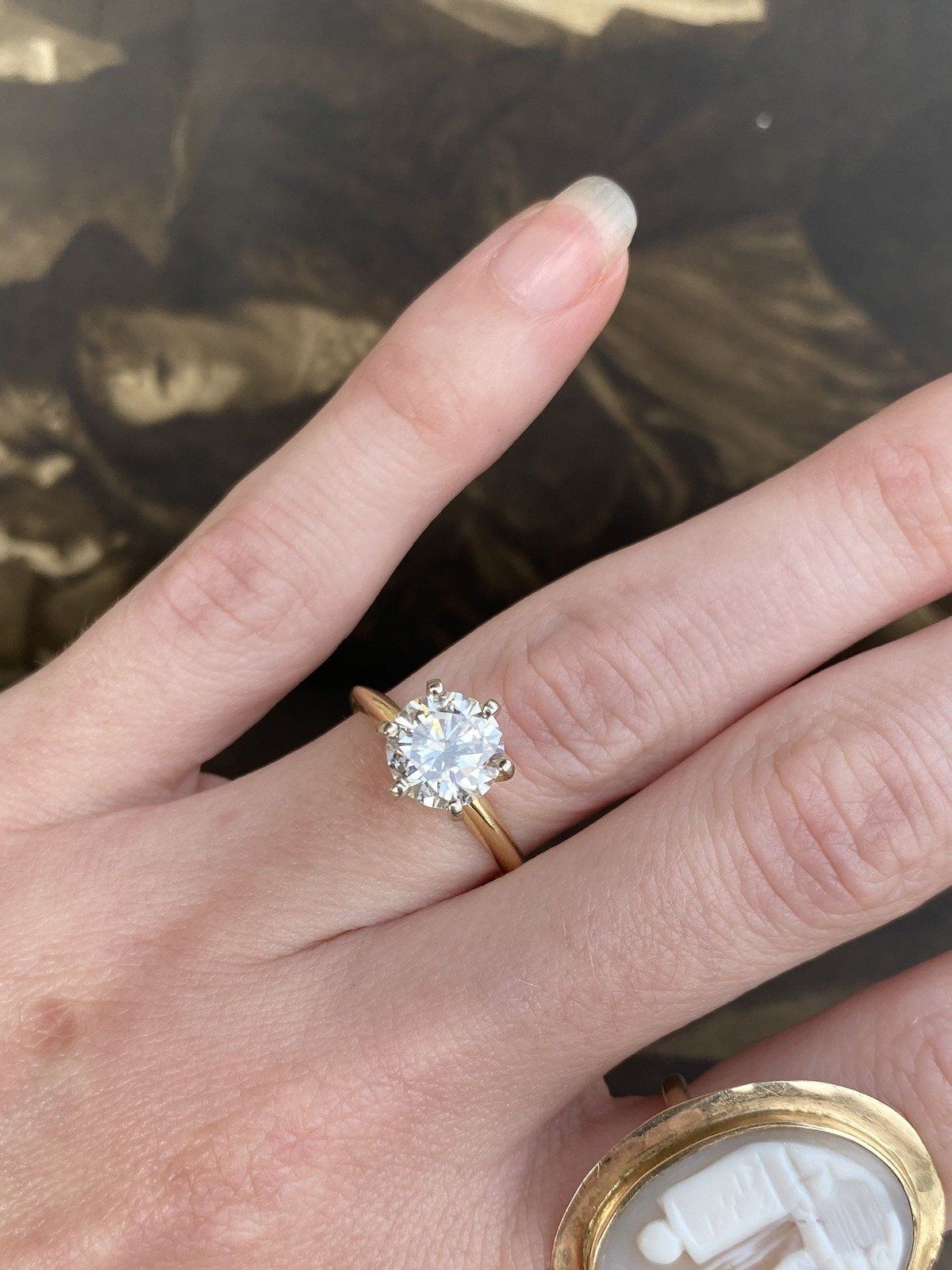 14k Gold 1.93ct Brilliant Cut Solitaire Diamond Engagement Ring #176 6