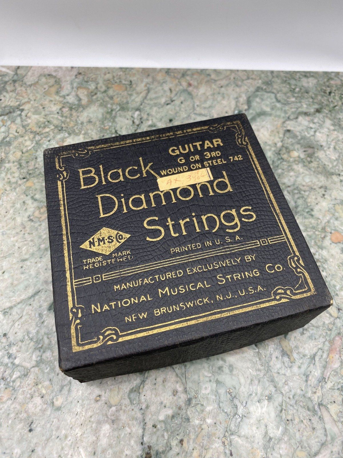 Vintage Black Diamond Guitar Strings Nat. Musical String Co. USA 3