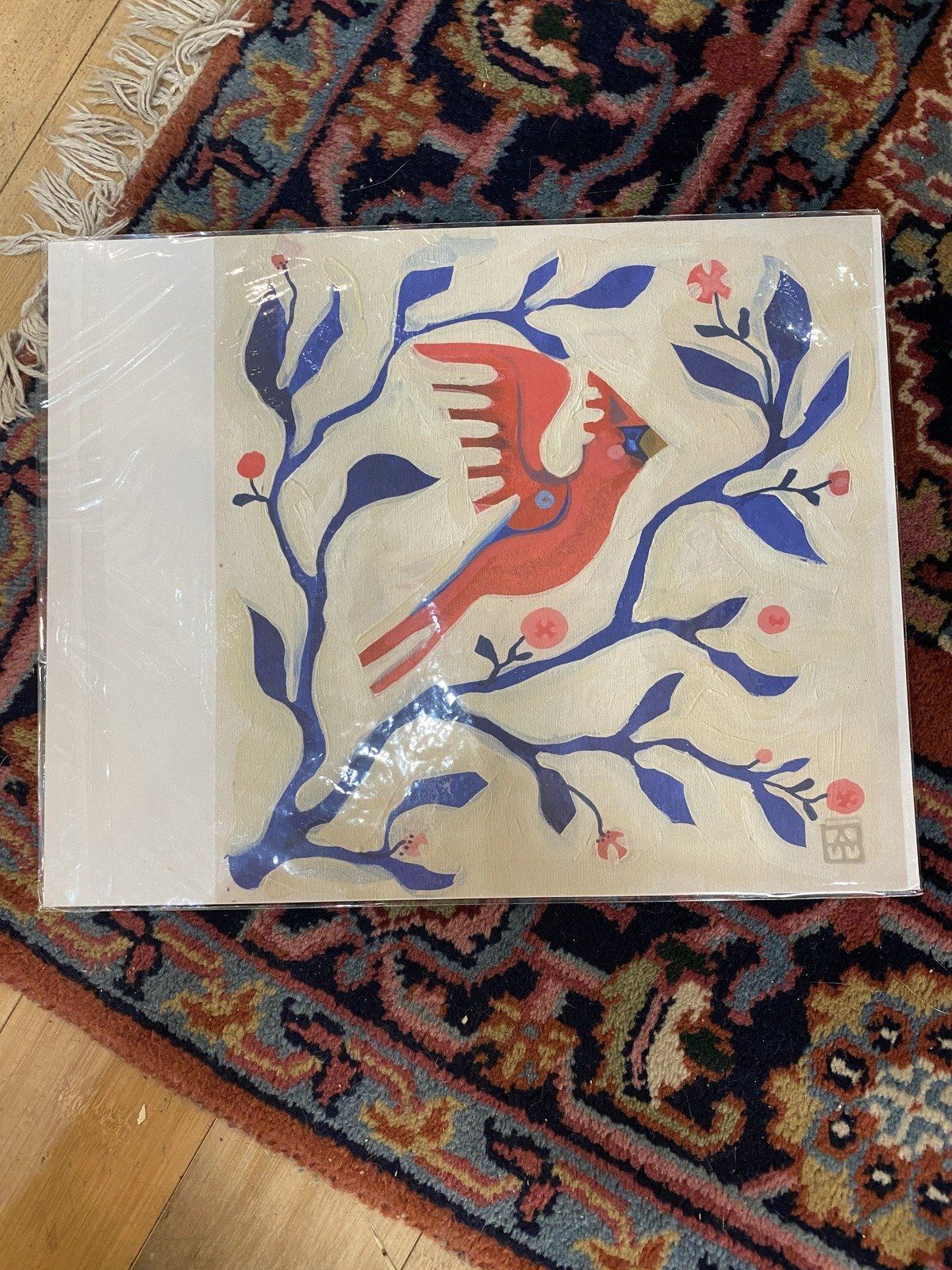A New Day Adam Trest Cardinal 11x11 Art Print 2