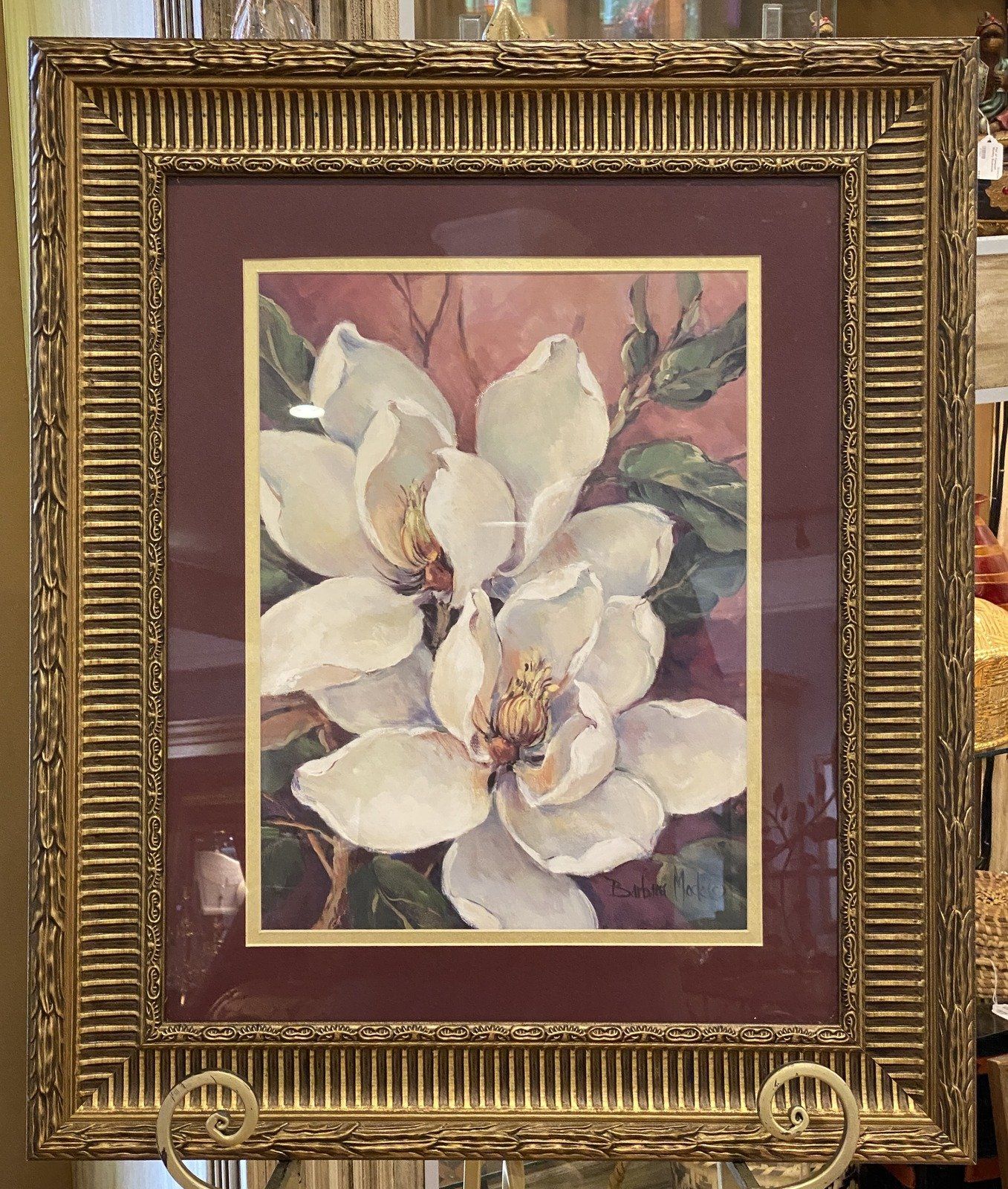 Barbara Mock Magnolias Art Print