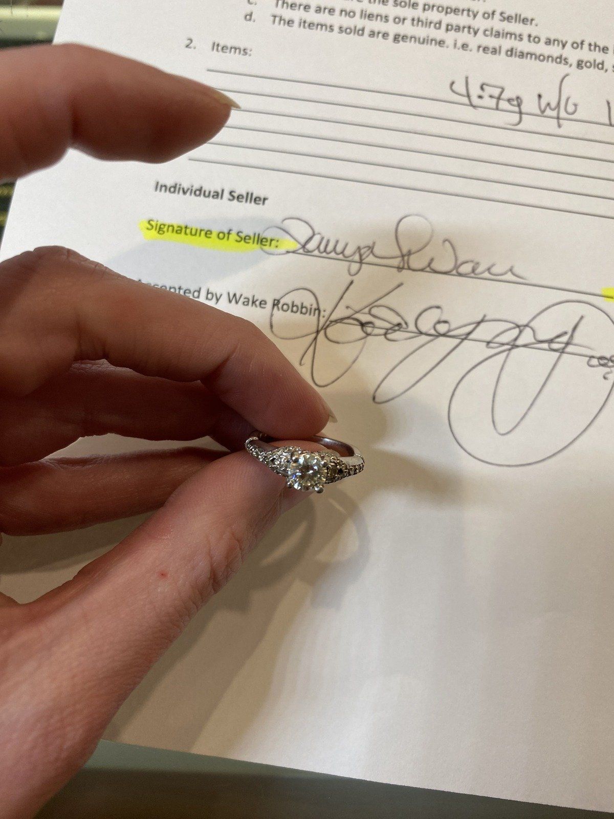 14k White Gold .75ct Solitaire Diamond Ring w Ornate Setting #2692 4