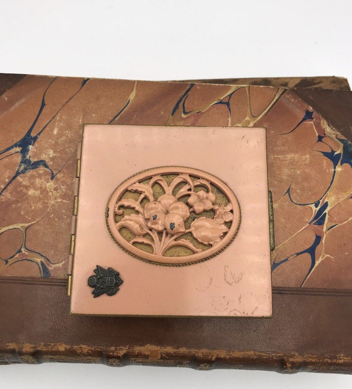 1940's Rex Fifth Avenue Women's Military Enamel Compact (Clean)