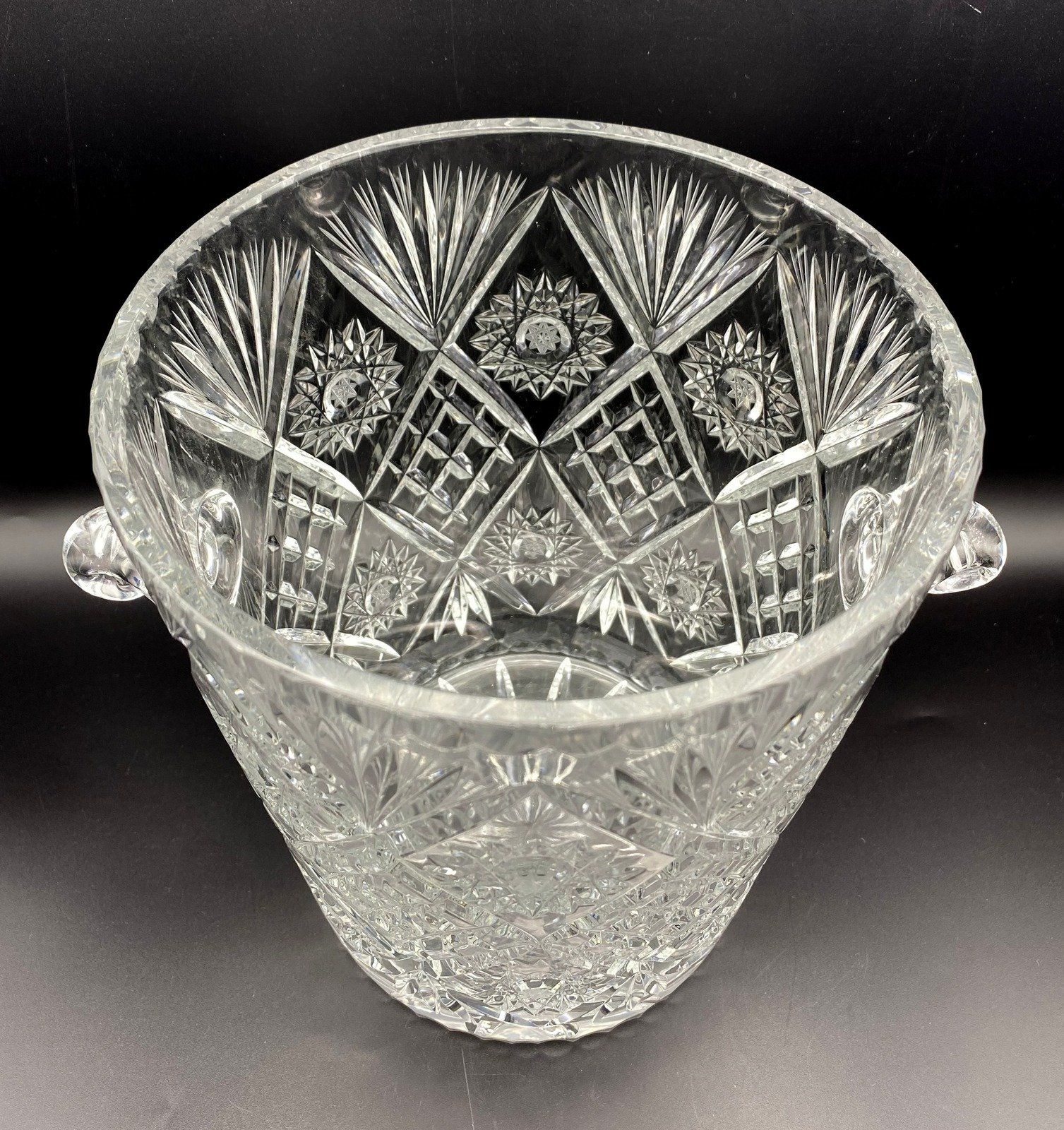 Brilliant Cut Crystal Ice/Champagne Bucket #395 3