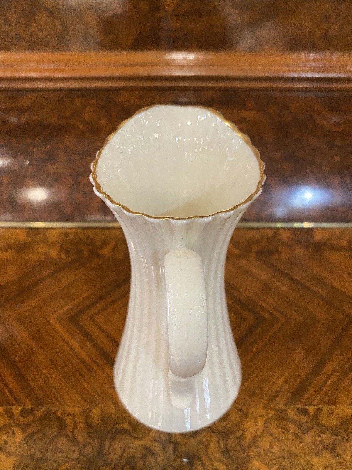 Lenox Bone+ Gold Rim Fluted Slim Milk Creamer 3