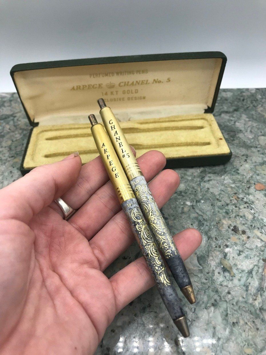 Vintage Arpege + Chanel No. 5 Ink Pens 3