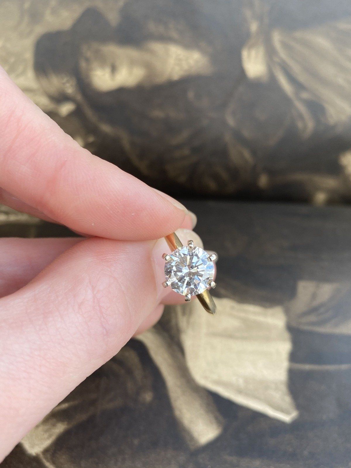 14k Gold 1.93ct Brilliant Cut Solitaire Diamond Engagement Ring #176 8