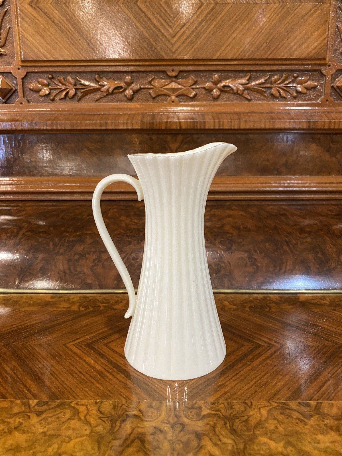 Lenox Bone+ Gold Rim Fluted Slim Milk Creamer