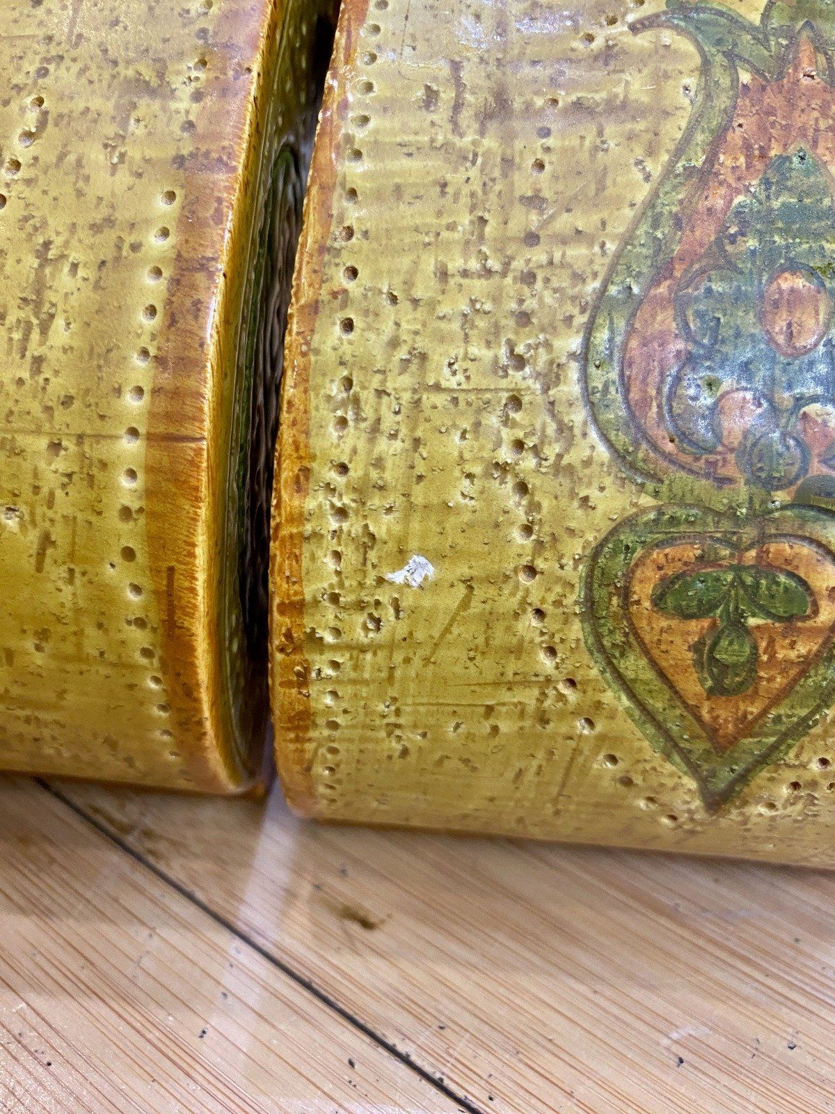 Mid Century Italian Ceramic Paisley Pottery Bookends by Rosenthal Netter 10