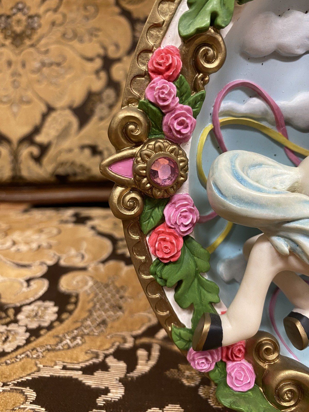 Vintage Disney Mickey + Minnie Mouse Musical Carousel Wreath 9