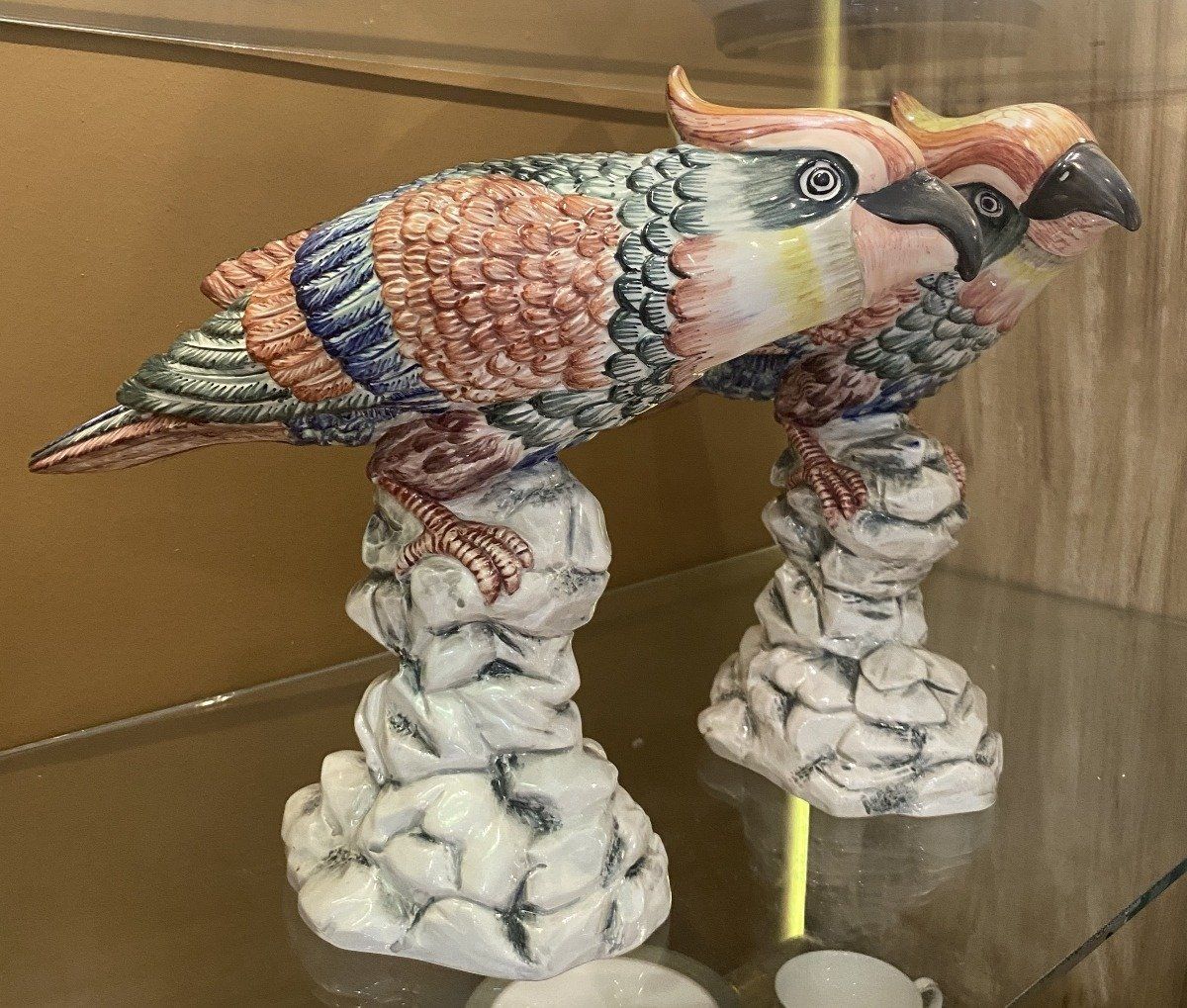 Williamsburg Collection Mottahedeh Cockatoos Pair 2