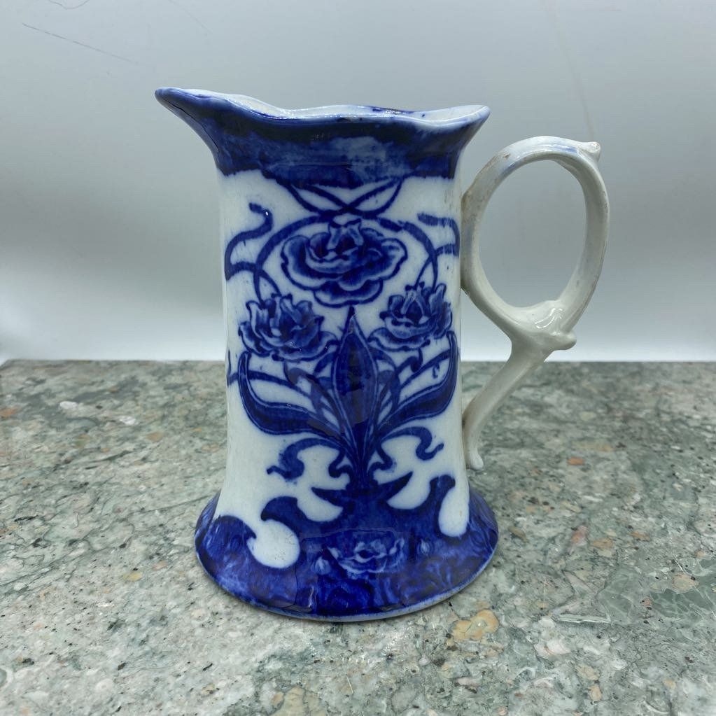Antique Porcelain Blue and White Pitcher 565