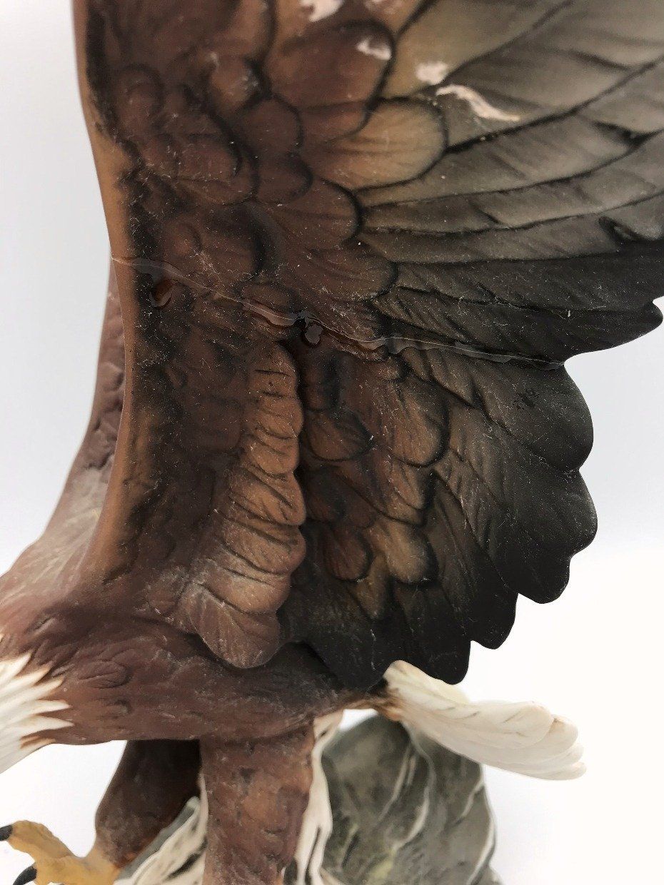 Homco Masterpiece Porcelain Bald Eagle Figurine 4
