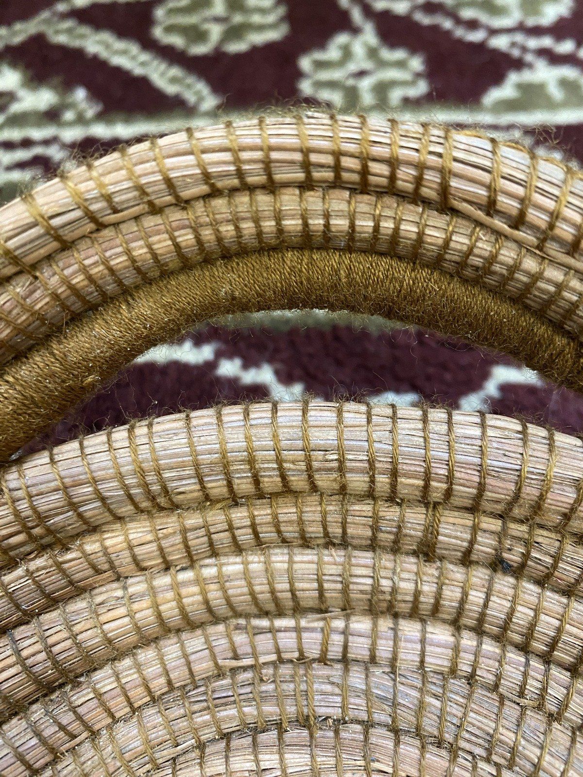 Lovely Pine Needle Scalloped Basket 9.5 5