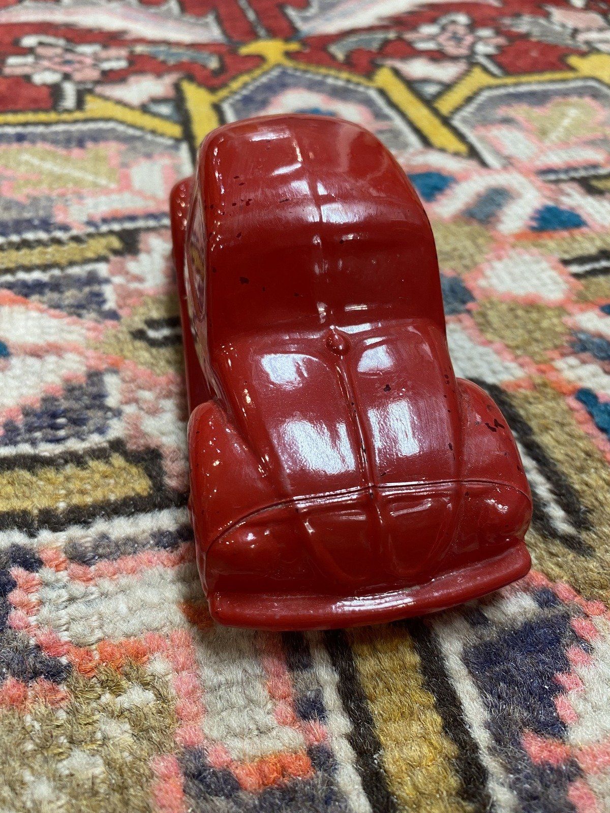 Vintage Red Volkswagon Avon Beetle Bug Collectible Bottle 4