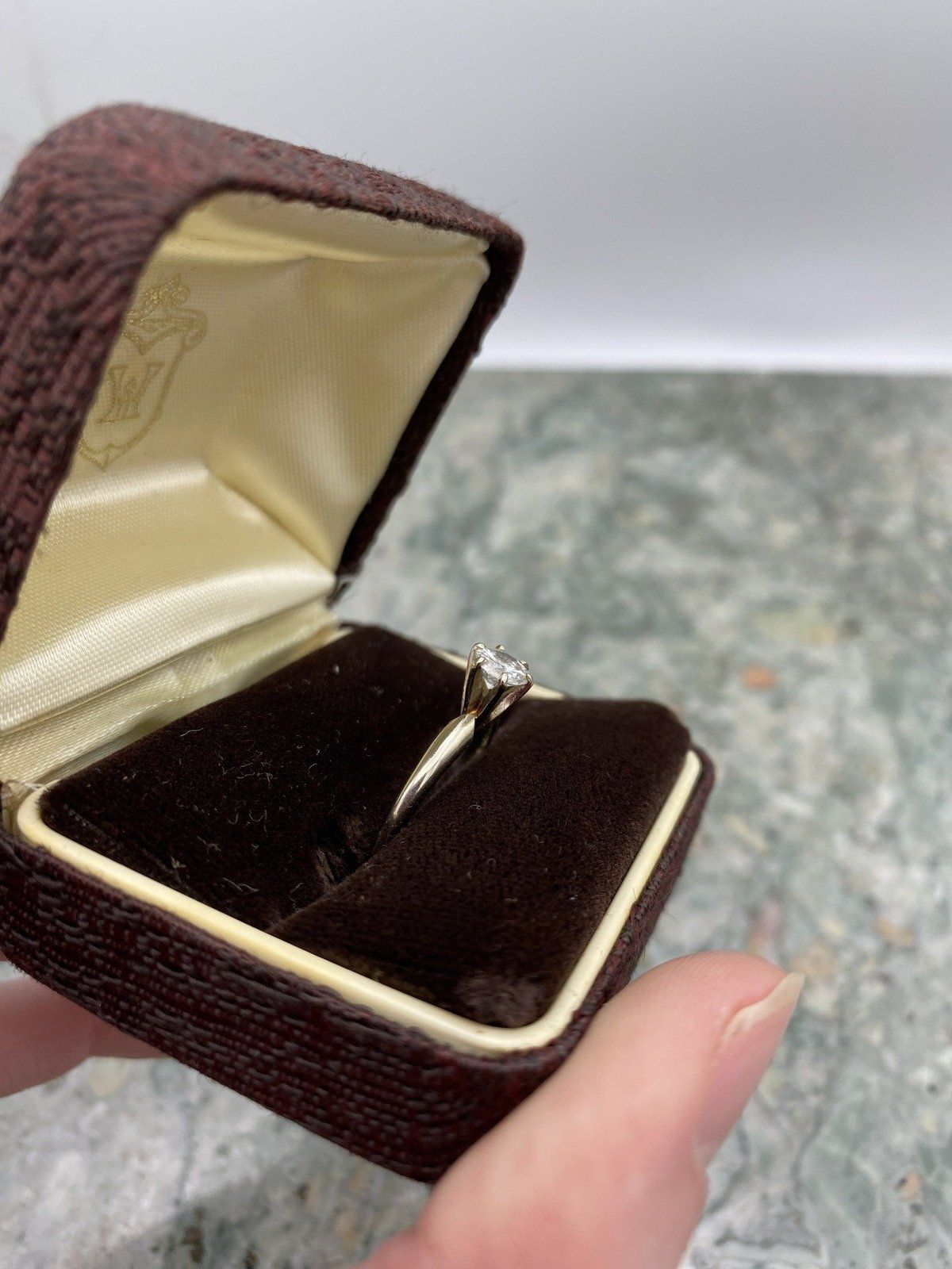 Traditional 14k White Gold .65ct Solitaire Diamond Engagement Ring 5