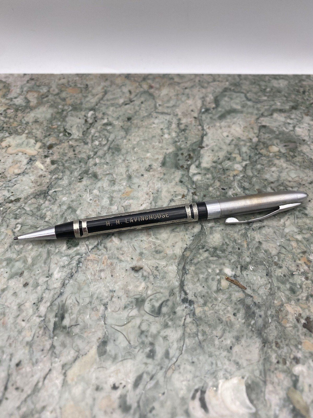 Vintage Sterling Silver Reticulated Case Pencil 3