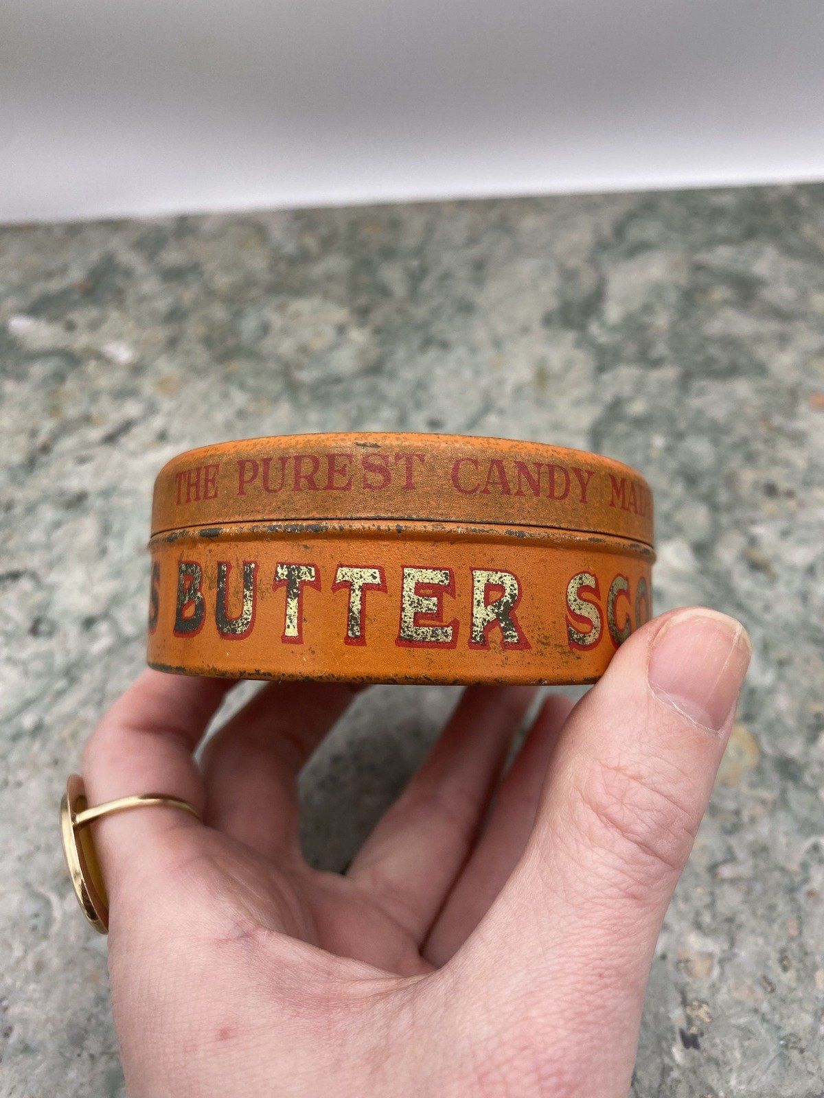 Antique c.1910/20s REEDS Butterscotch Patties 2.75oz Collectible Ad Tin 5