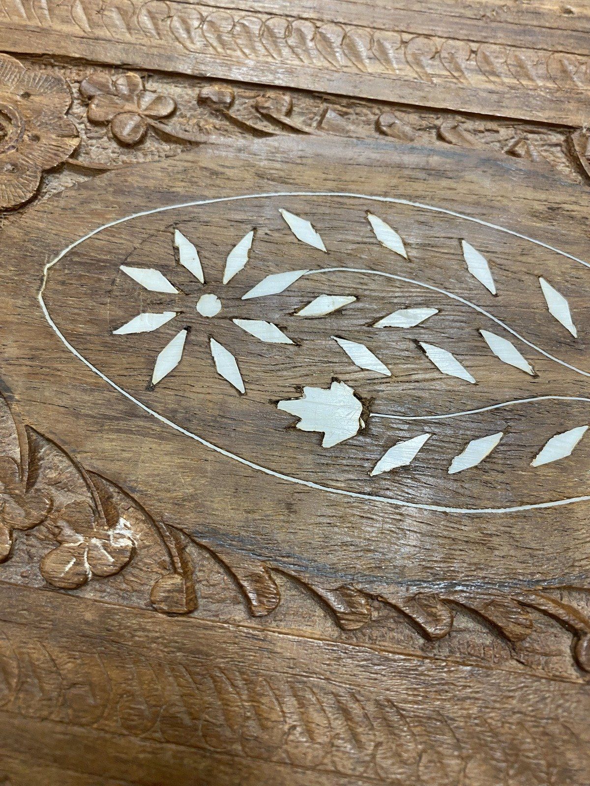 India Made Wooden Carved Storage Box 3