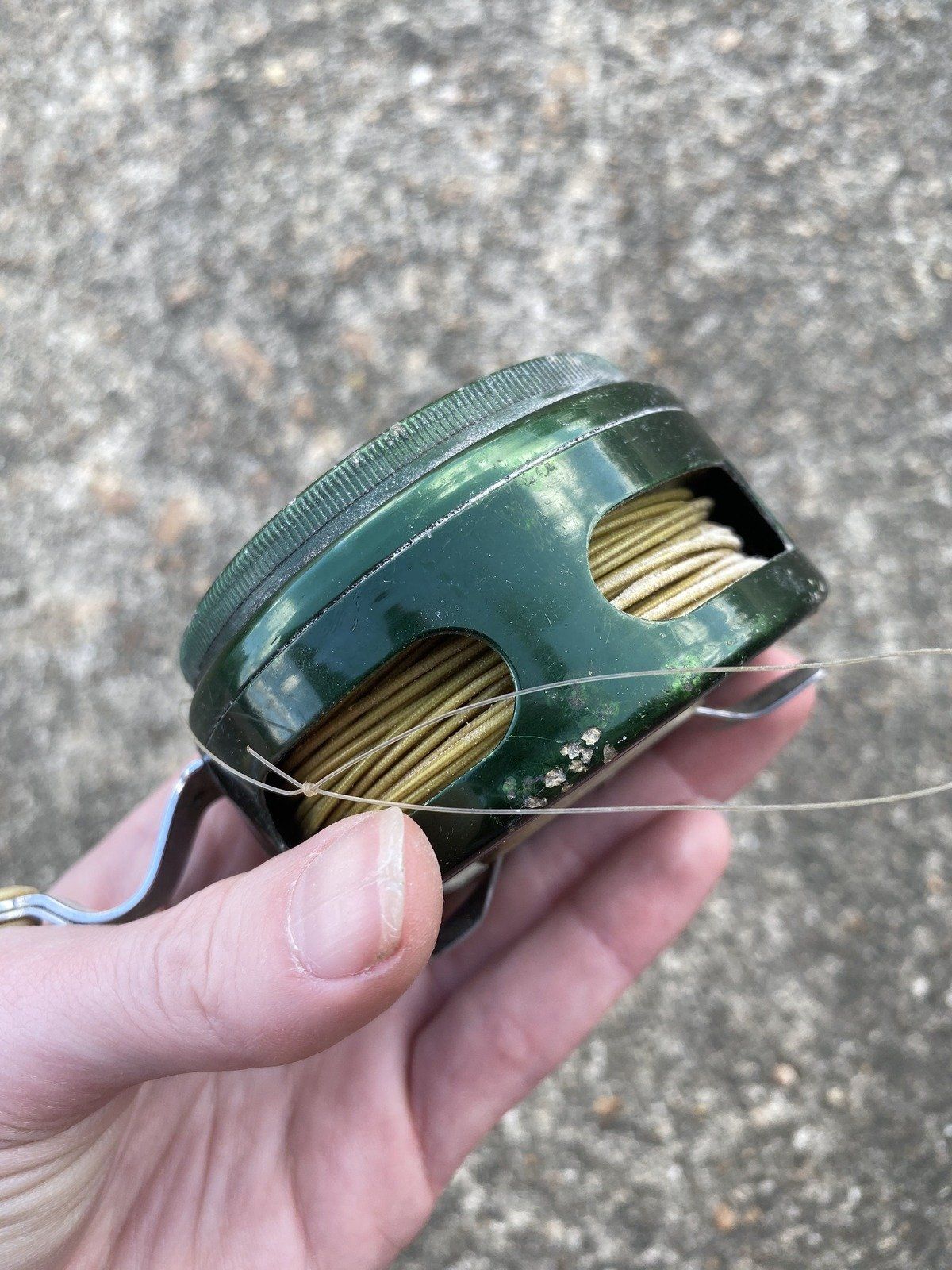 Vintage Shakespeare Silent Automatic Tru-Art No.1835 Model GD Fly Green Reel 10