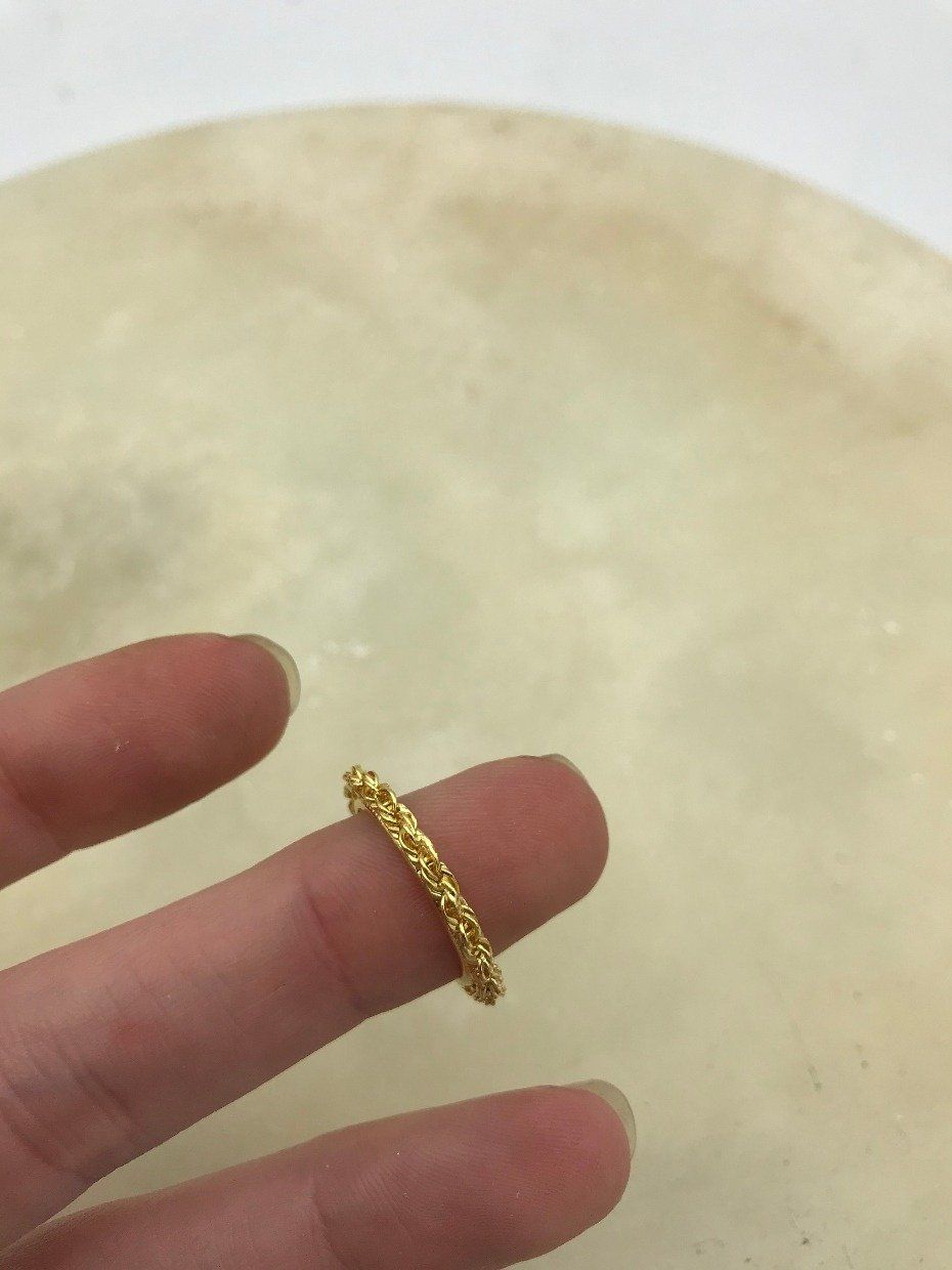 14k Gold Rope 1/10th Eagle Coin Bezel 2