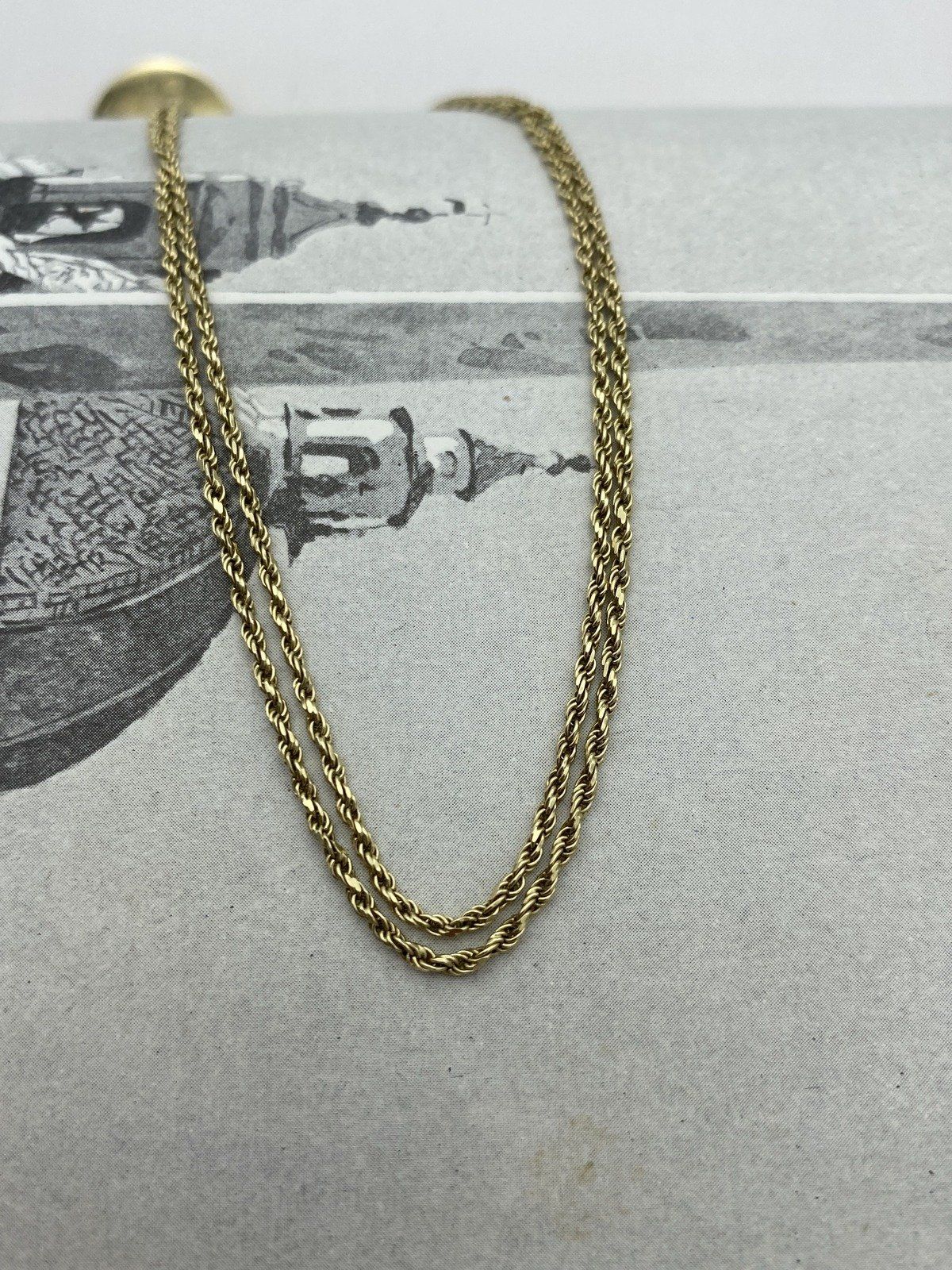 14k Gold 20L Pray for Us St. John Men's Pendant Necklace 4