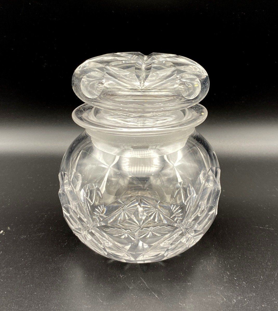 Cut Crystal Candy Dish w/Lid
